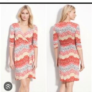 BCBG Jersey Wrap Dress L